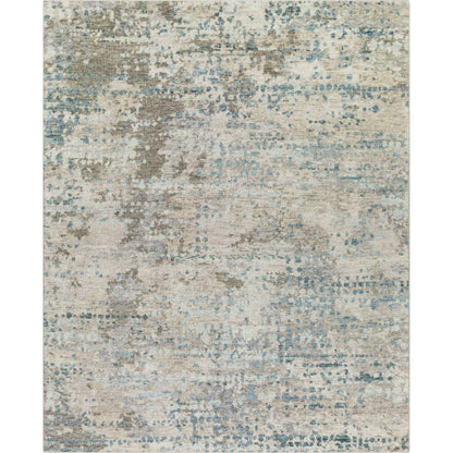 Biscayne Rug by Surya in deep teal, sage, medium green, dusty sage, charcoal. Made from 100% new zealand wool in a modern style.
