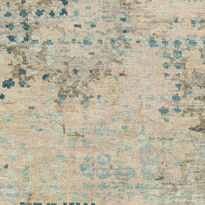 Biscayne Rug by Surya in deep teal, sage, medium green, dusty sage, charcoal. Made from 100% new zealand wool in a modern style.