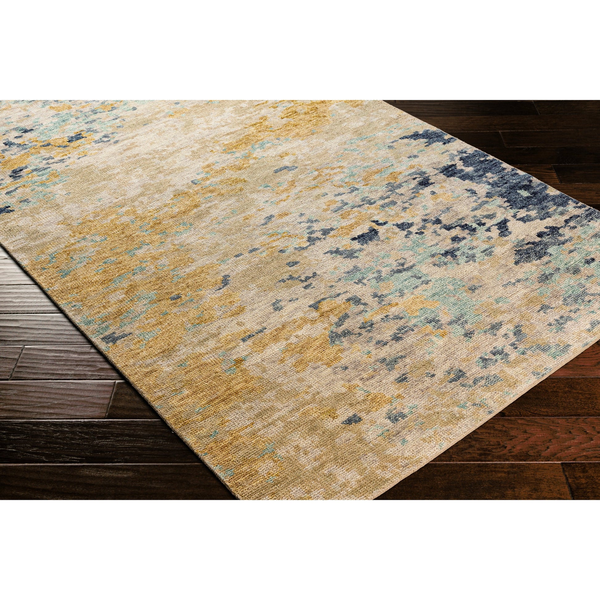 Biscayne Rug - 29394 by Surya in mustard, beige, oatmeal, medium gray, gray. Made from 100% new zealand wool in a unique style.