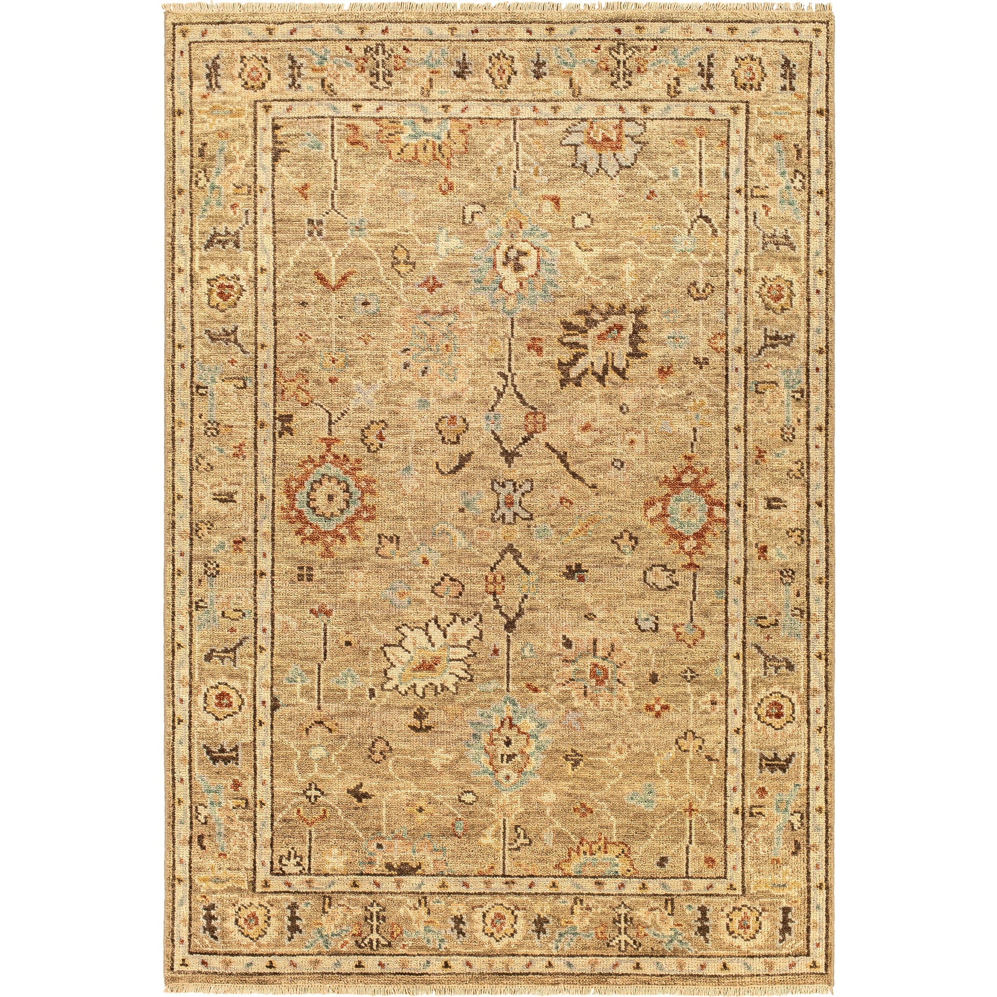Biscayne Rug - 29591 by Surya in khaki, dark brown, butter. Made from 100% new zealand wool in a unique style.