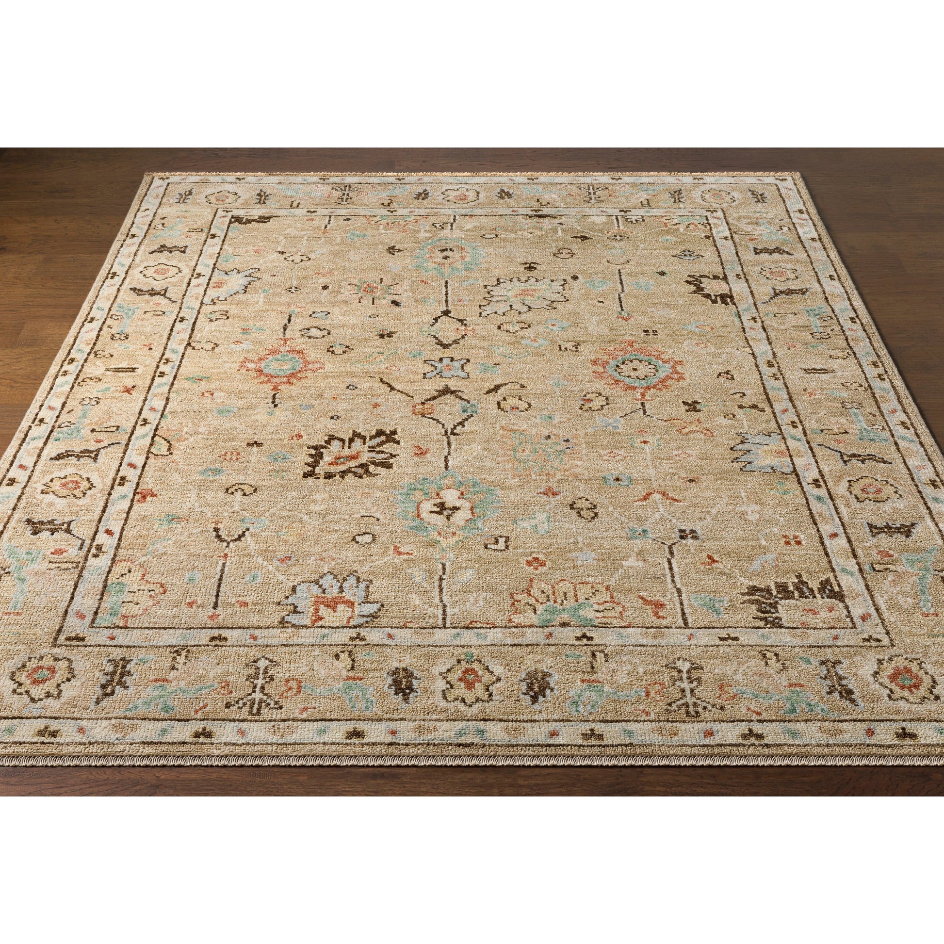 Biscayne Rug - 29591 by Surya in khaki, dark brown, butter. Made from 100% new zealand wool in a unique style.