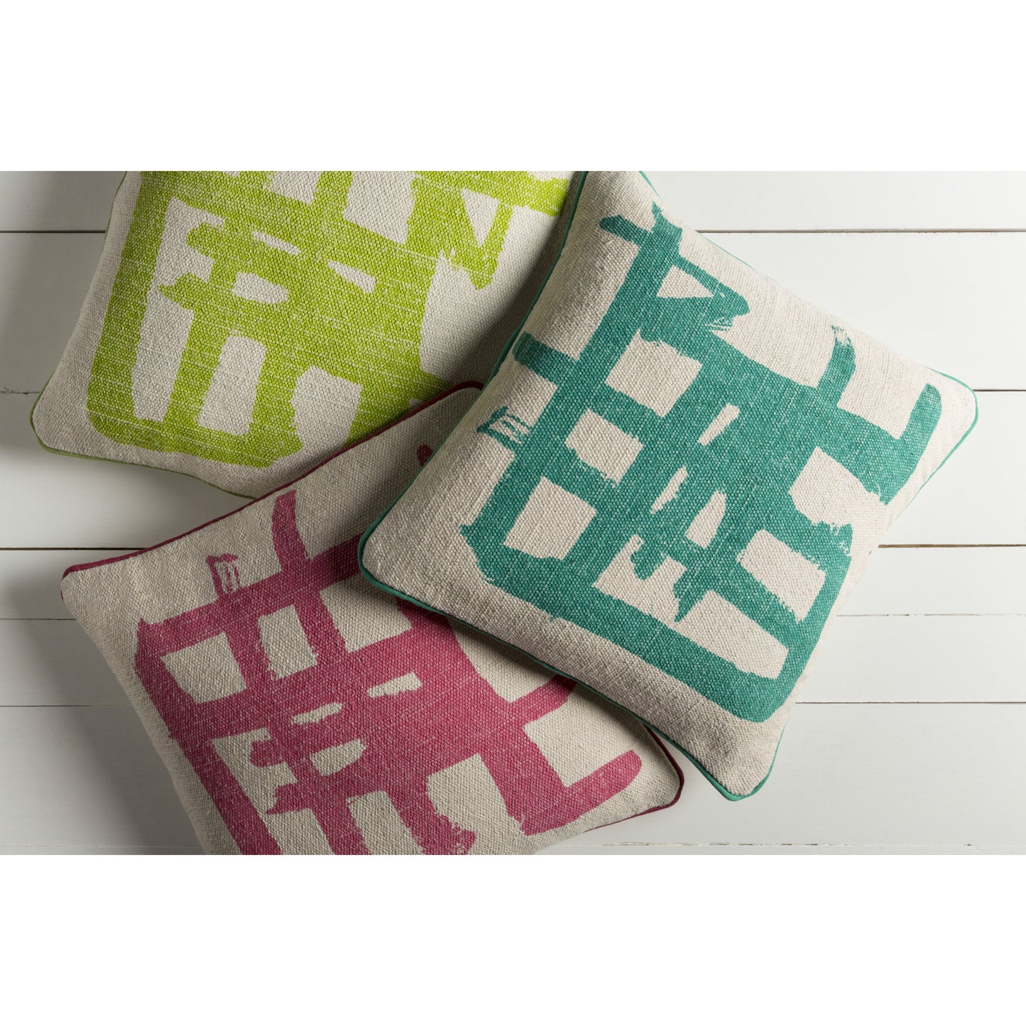 007 O-SURYA-BT007-2020D,O-SURYA-BT007-2020P | Lifestyle | Bristle Pillow - 7562 by Surya. Made from 100% cotton in a eclectic & global style.