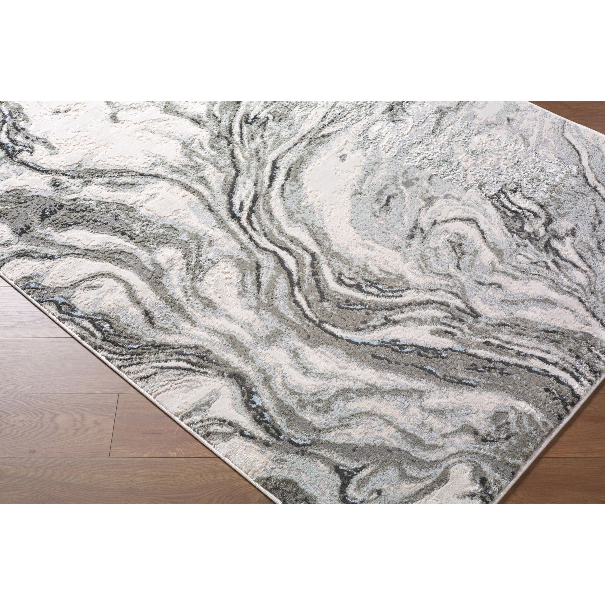 Amman BTA-2301 Rug by Livabliss in light slate, ivory, cream, ice blue, gray, beige. Made from polypropylene, polyester in a unique style.