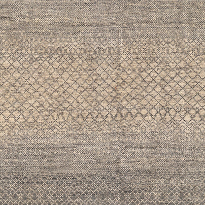 Bethesda BTD-2303 Rug by Surya in charcoal, medium gray, light gray, black, oatmeal. Made from 70% wool, 30% viscose in a unique style.