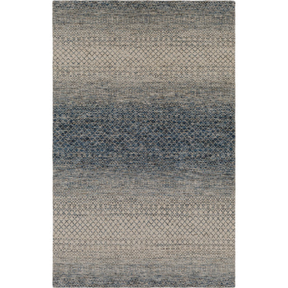 Bethesda Rug - 30235 by Surya in charcoal, medium gray, light gray, black, oatmeal. Made from 70% wool, 30% viscose in a unique style.