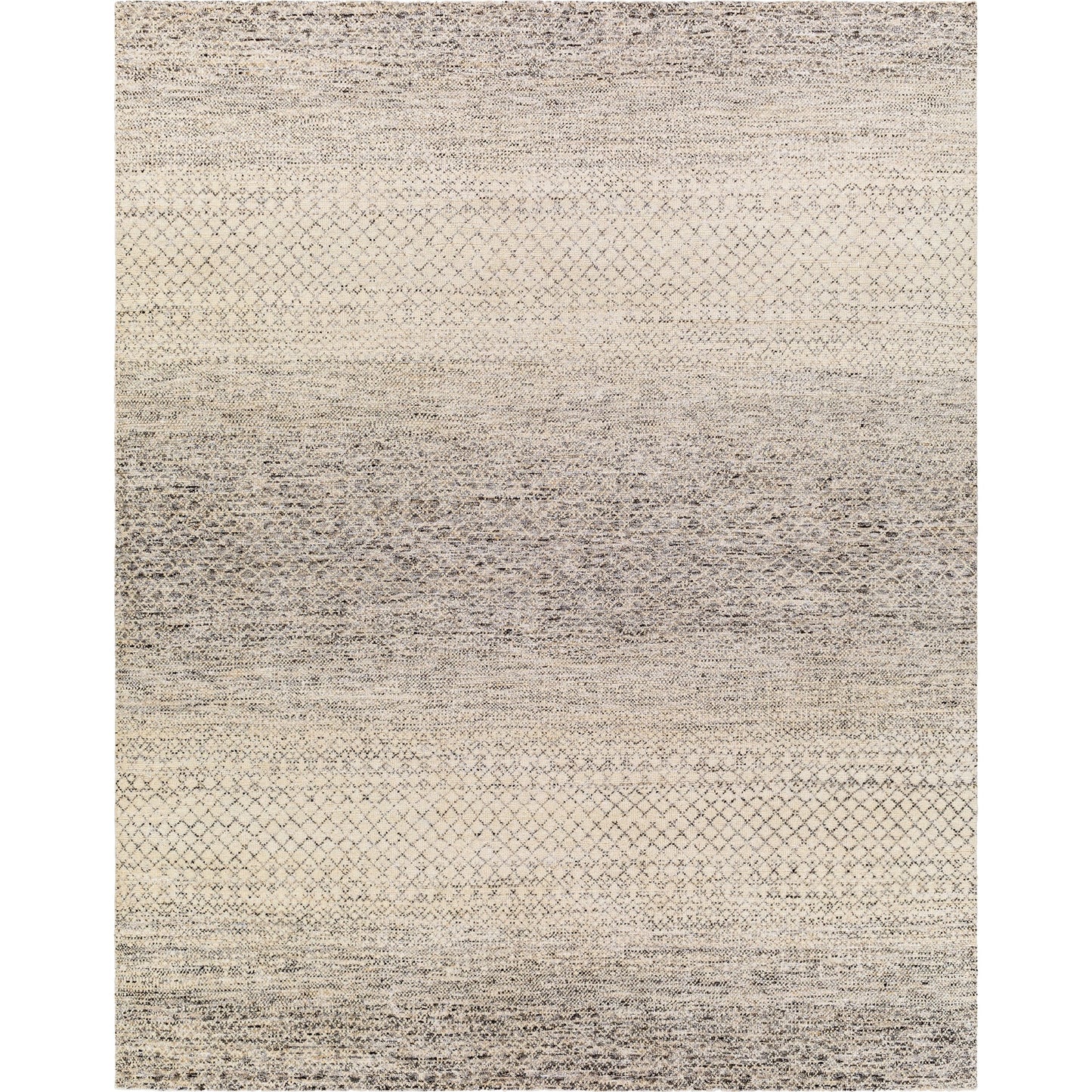 001 SI-1877703,SI-1877704,SI-1877706,SI-1877707 | Primary Silo | Bethesda Rug - 30235 by Surya in charcoal, medium gray, light gray, black, oatmeal. Made from 70% wool, 30% viscose in a unique style.