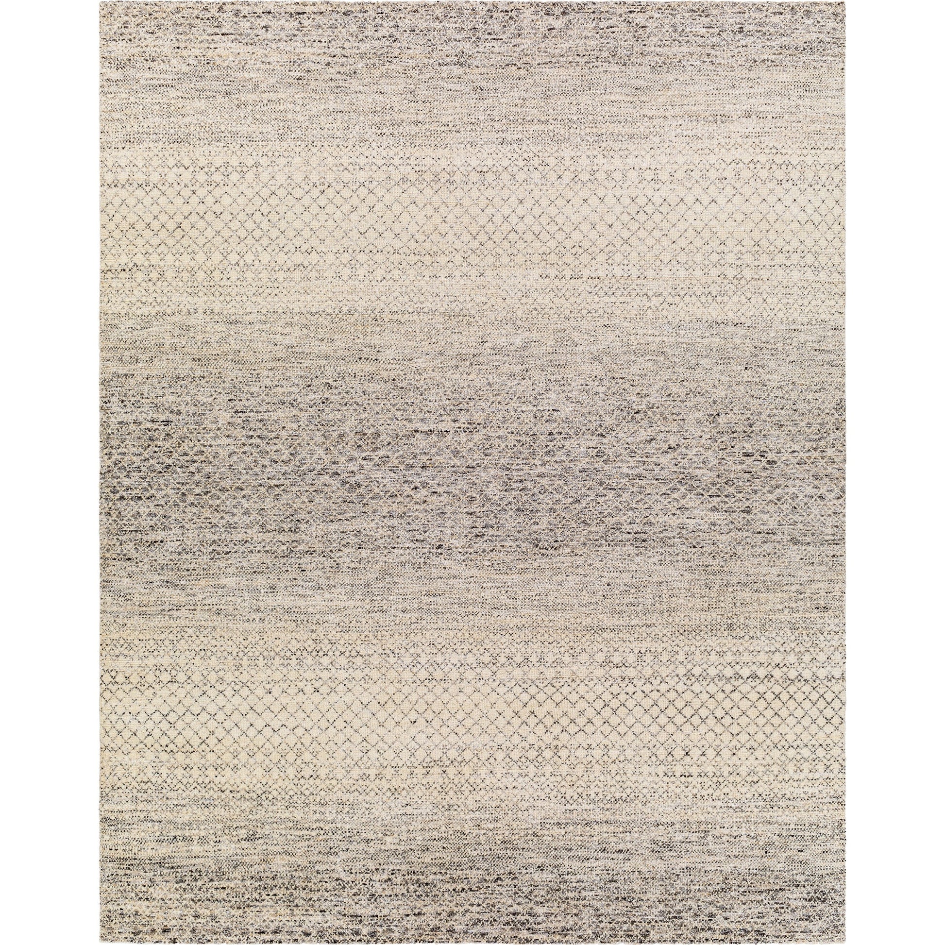 Bethesda Rug - 30235 by Surya in charcoal, medium gray, light gray, black, oatmeal. Made from 70% wool, 30% viscose in a unique style.