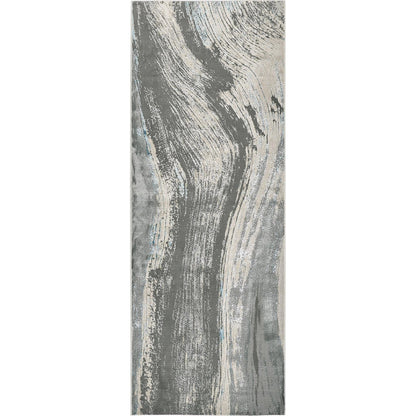 Azure Rug - 3524F by Feizy in gray, ivory, blue. Made from polyester, polypropylene in a unique style.