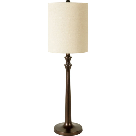 001 SI-1919615 | Primary Silo | Bettiny Table Lamp- 31877 by Livabliss in black. Made from shade (outside): linen, shade (inside): polyester, base: composition, finial: metal, harp: metal in a traditional style.