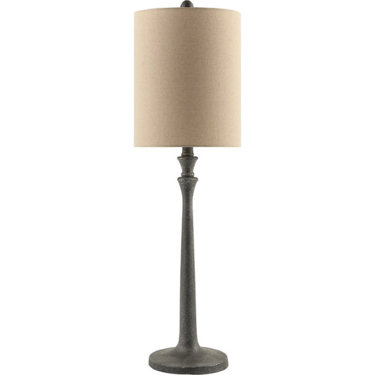 Bettiny Accent Table Lamp by Livabliss in hand paintedhand finishedhand painted. Made from resin, linen, polyester, iron in a unique style.