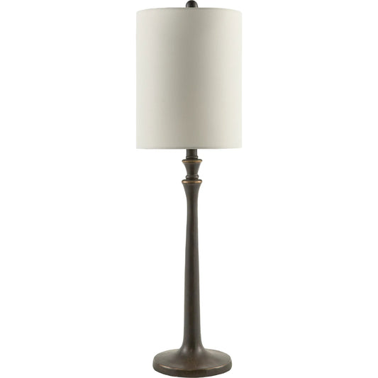 Bettiny Accent Table Lamp by Livabliss in hand paintedhand finishedhand painted. Made from resin, linen, polyester, iron in a unique style.