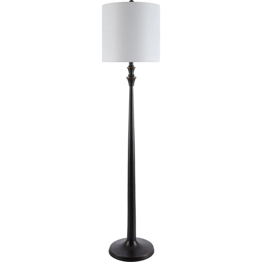 Bettiny Floor Lamp by Livabliss in hand paintedhand finishedhand painted. Made from resin, linen, polyester, iron in a unique style.