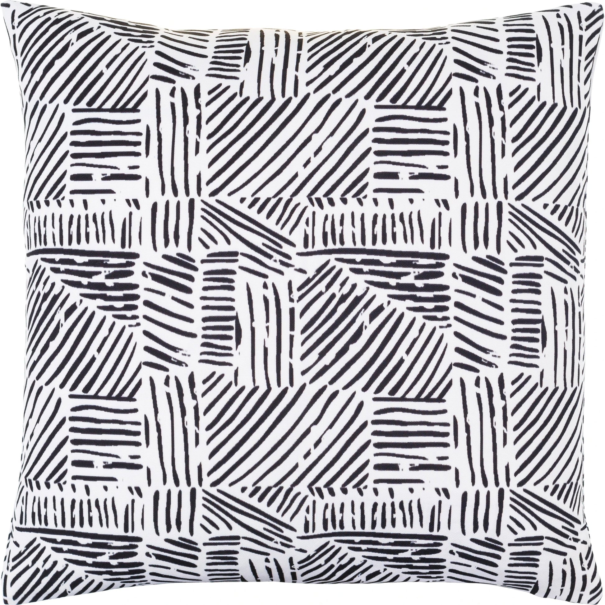 Baltimore Pillow - 481658 by Livabliss in off-white, ink, light silver, old lavender. Made from front: 100% polyester, back: 100% polyester in a modern style.