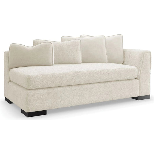 Edge Raf Loveseat by Caracole in satin ebony. Made from birch in a modern style.