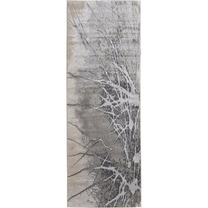 Astra Transitional Rug - 39L5F by Feizy in gray, silver, ivory. Made from polypropylene, polyester in a unique style.