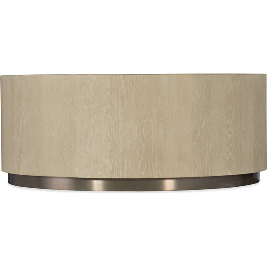 Cascade Cocktail Table by Hooker Furniture in terrain. Made from oak veneers, metal in a modern style.