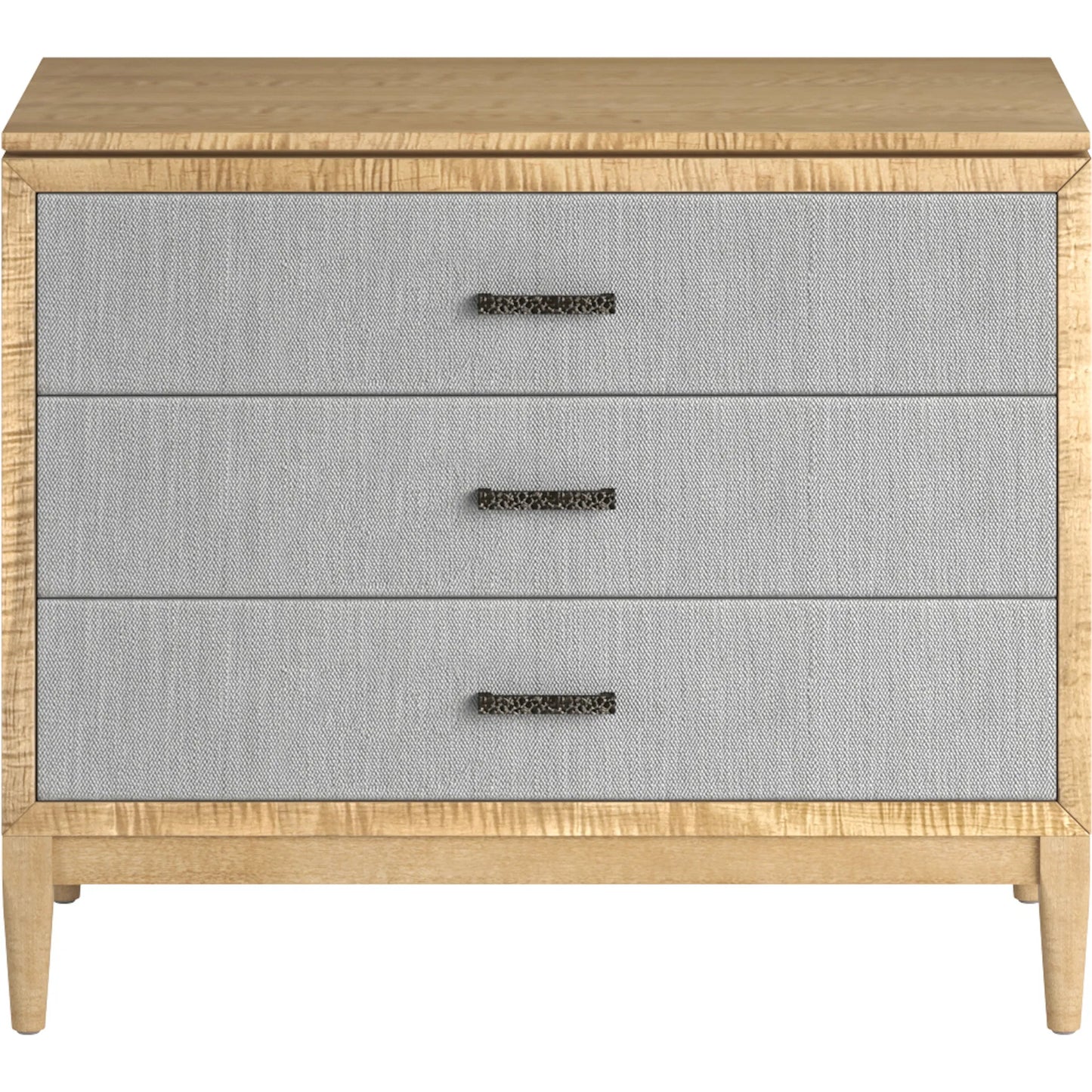 001 SI-2447946 | Additional Silo | Loft Fabric Bedside Chest by A.R.T. Furniture in gray and natural maple. Made from poplar, rubberwood, fabric in a modern style.