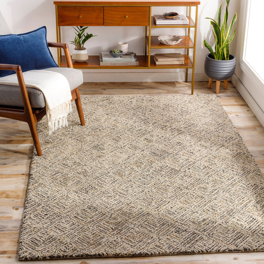Buford Rug - 30270 by Surya in ivory, charcoal. Made from 100% wool in a unique style.