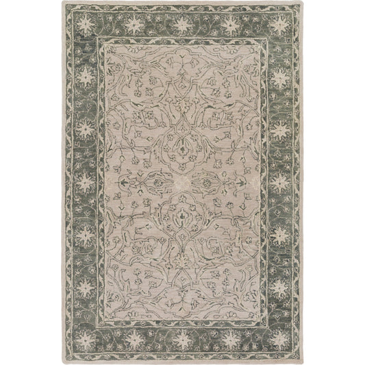 Blumenthal Rug - 15145 by Surya in sage, taupe, beige. Made from 100% wool in a unique style.