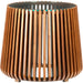 Bungalow Side Table by LH Imports. Made from acacia wood, tempered clear glass in a modern style.