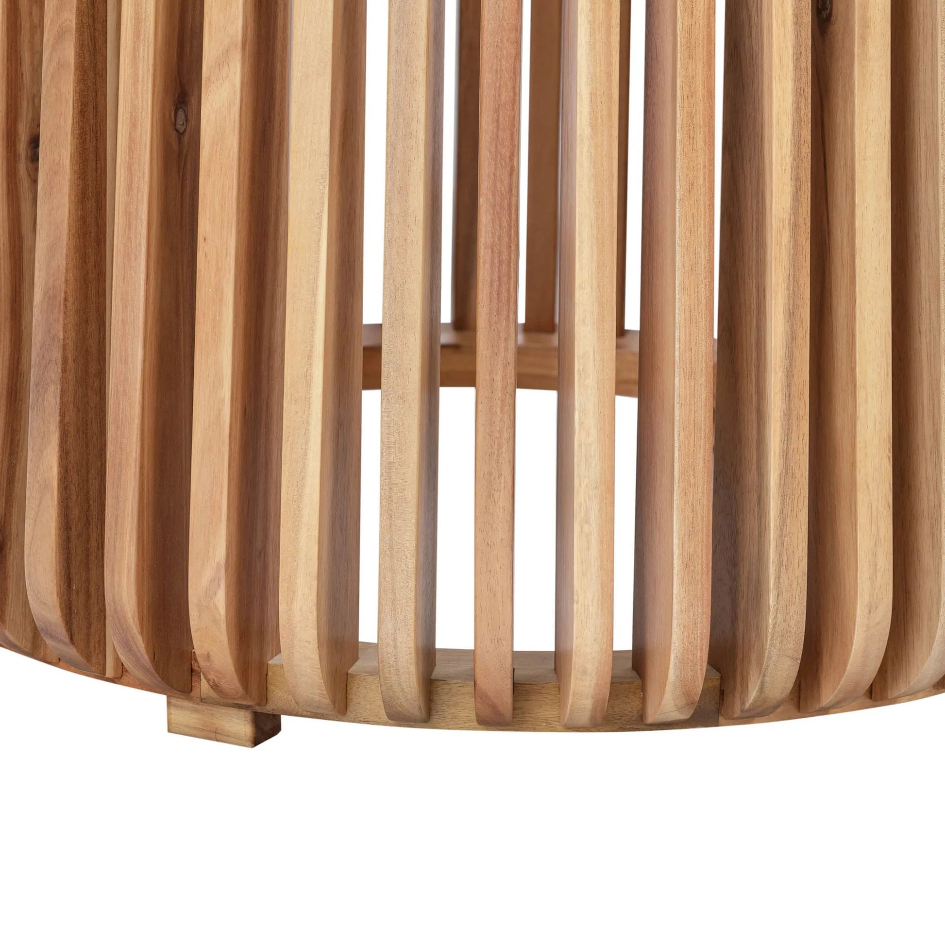 Bungalow Side Table by LH Imports. Made from acacia wood, tempered clear glass in a modern style.