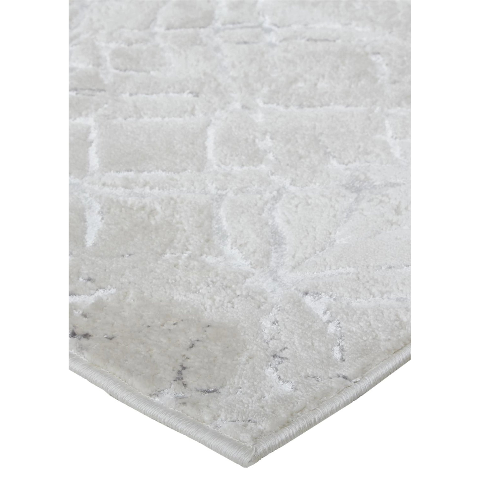 Micah Metallic Trellis Rug - 3047F by Feizy. Made from polyester, polypropylene in a unique style.