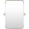 Silver / 24"W x 30"H x 3.8"L