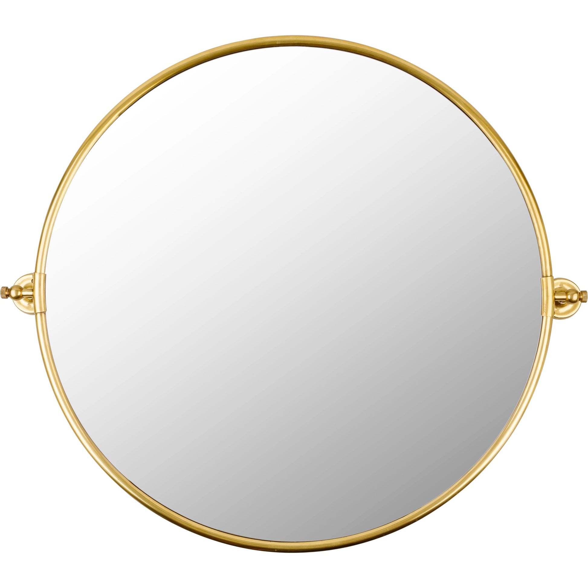 Burnish Round Mirror - 32896 by Surya in antiqued. Made from substrate: manufactured wood in a modern style.