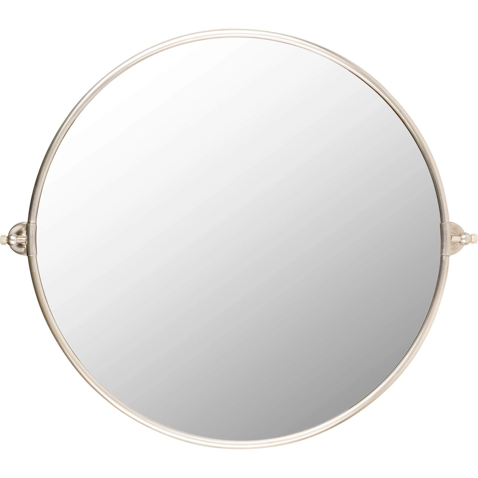 Burnish Round Mirror - 32896 by Surya in antiqued. Made from substrate: manufactured wood in a modern style.