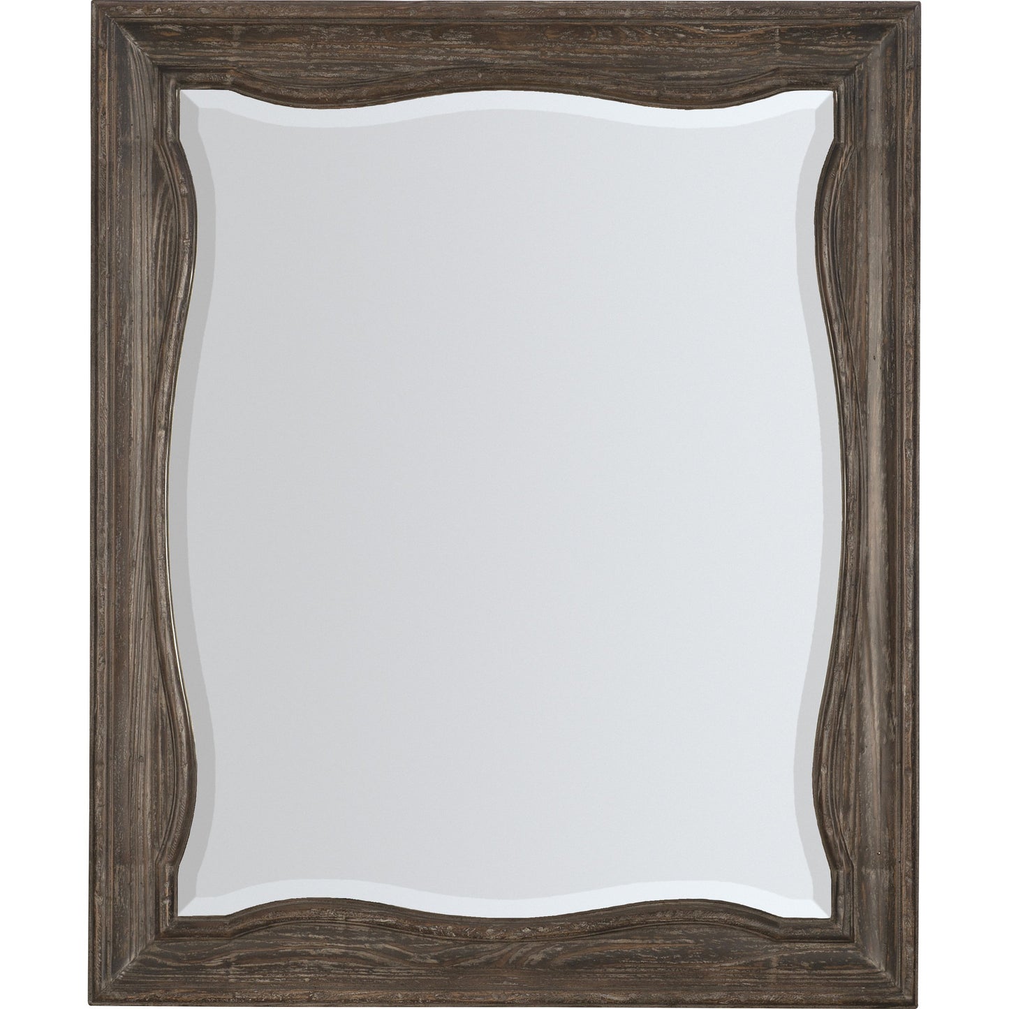 001 SI-1873235 | Primary Silo | Traditions Landscape Mirror by Hooker Furniture in dark wood. Made from pine, mirror in a traditional style.