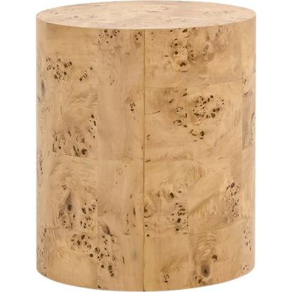 Burl Accent Table by Essentials For Living in natural burl. Made from mdf, poplar burl veneer in a transitional style.