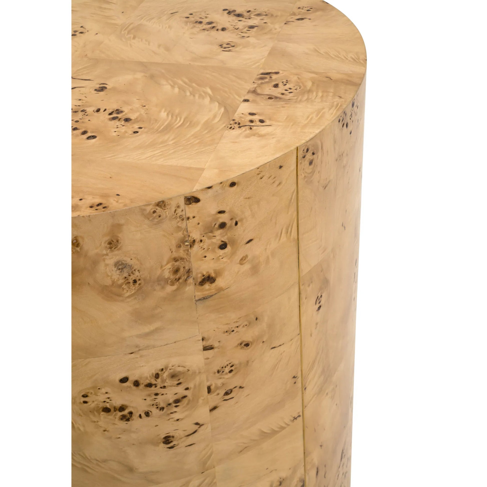 Burl Accent Table by Essentials For Living in natural burl. Made from mdf, poplar burl veneer in a transitional style.