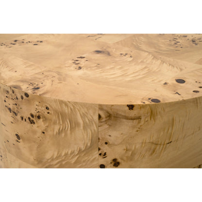Burl Accent Table by Essentials For Living in natural burl. Made from mdf, poplar burl veneer in a transitional style.
