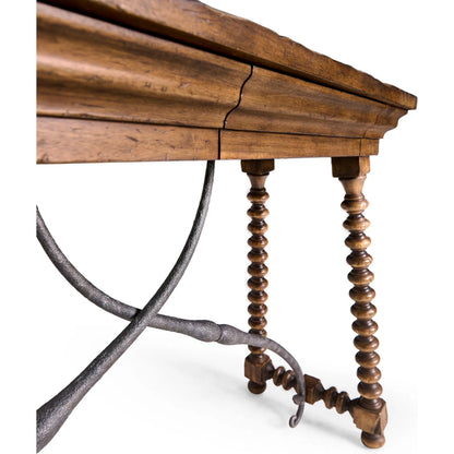 Tamarisk Console Table by Jonathan Charles in medium spain walnut. Made from main acacia in a unique style.