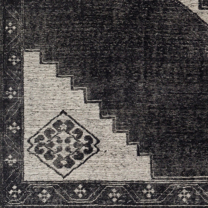 Burnley BUY-2300 Rug by Surya in black, light beige. Made from 100% wool in a unique style.
