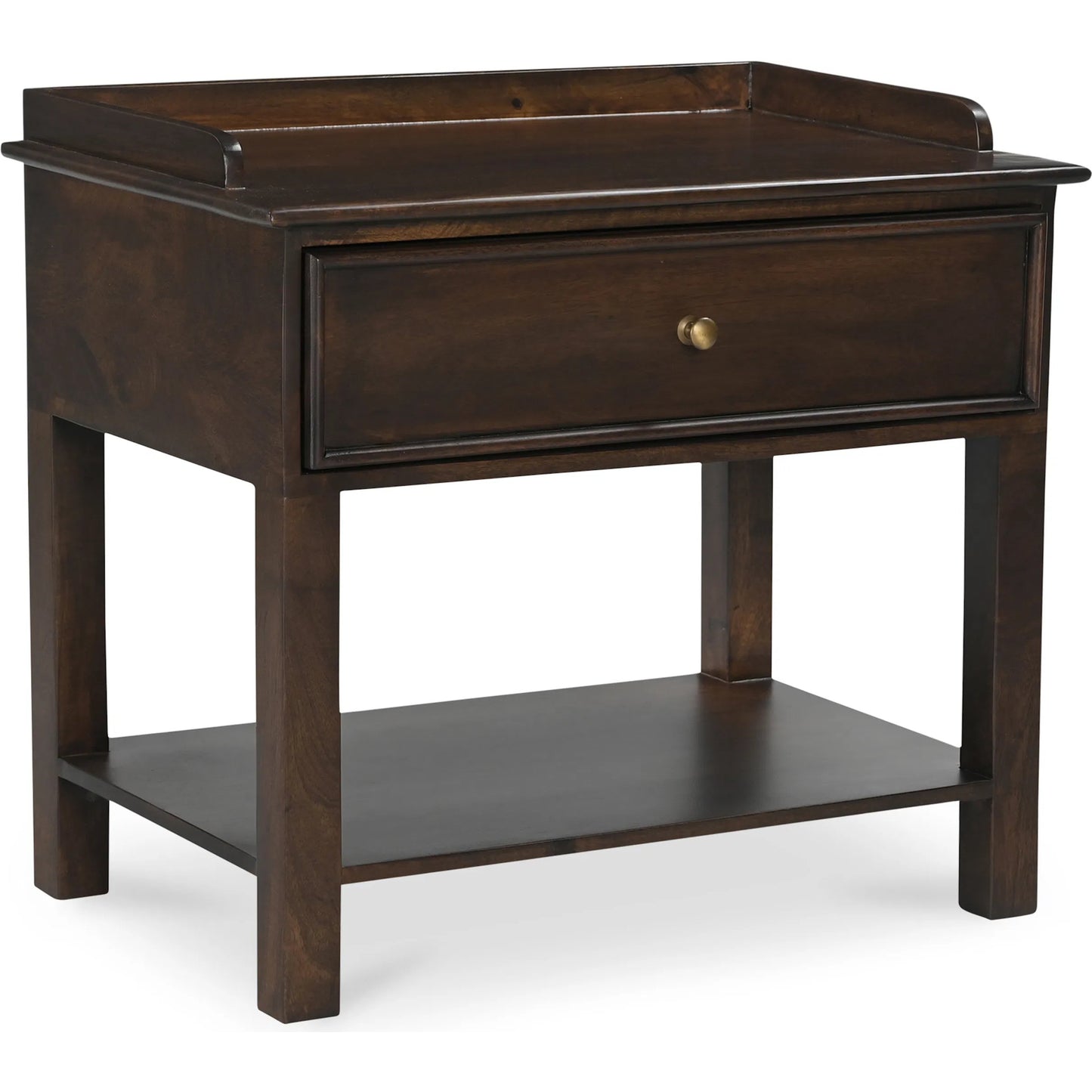 001 SI-2368163 | Primary Silo | Maeve Nightstand by Moe's Home Collection in brown. Made from mango wood, iron in a traditional style.