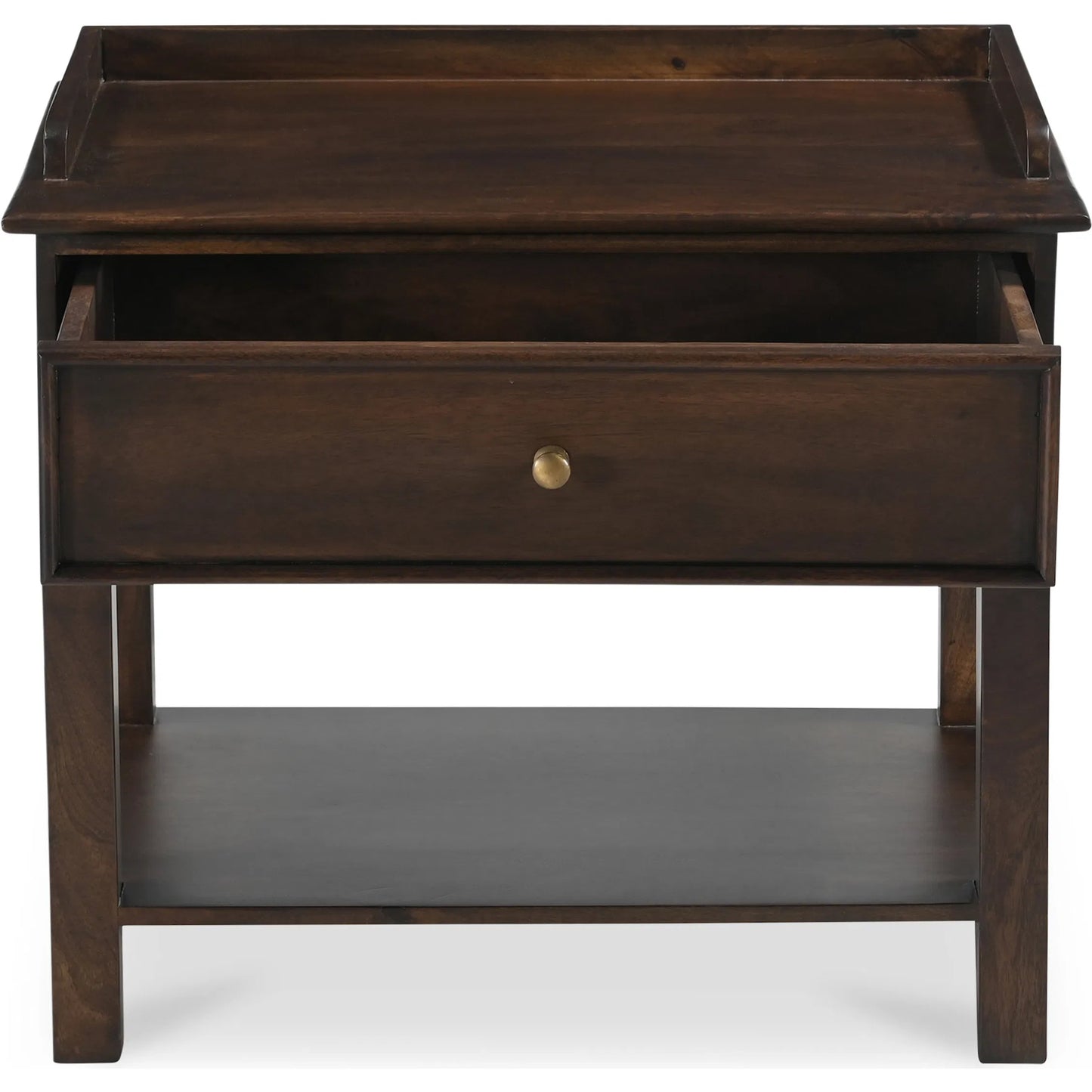003 SI-2368163 | Additional Silo | Maeve Nightstand by Moe's Home Collection in brown. Made from mango wood, iron in a traditional style.
