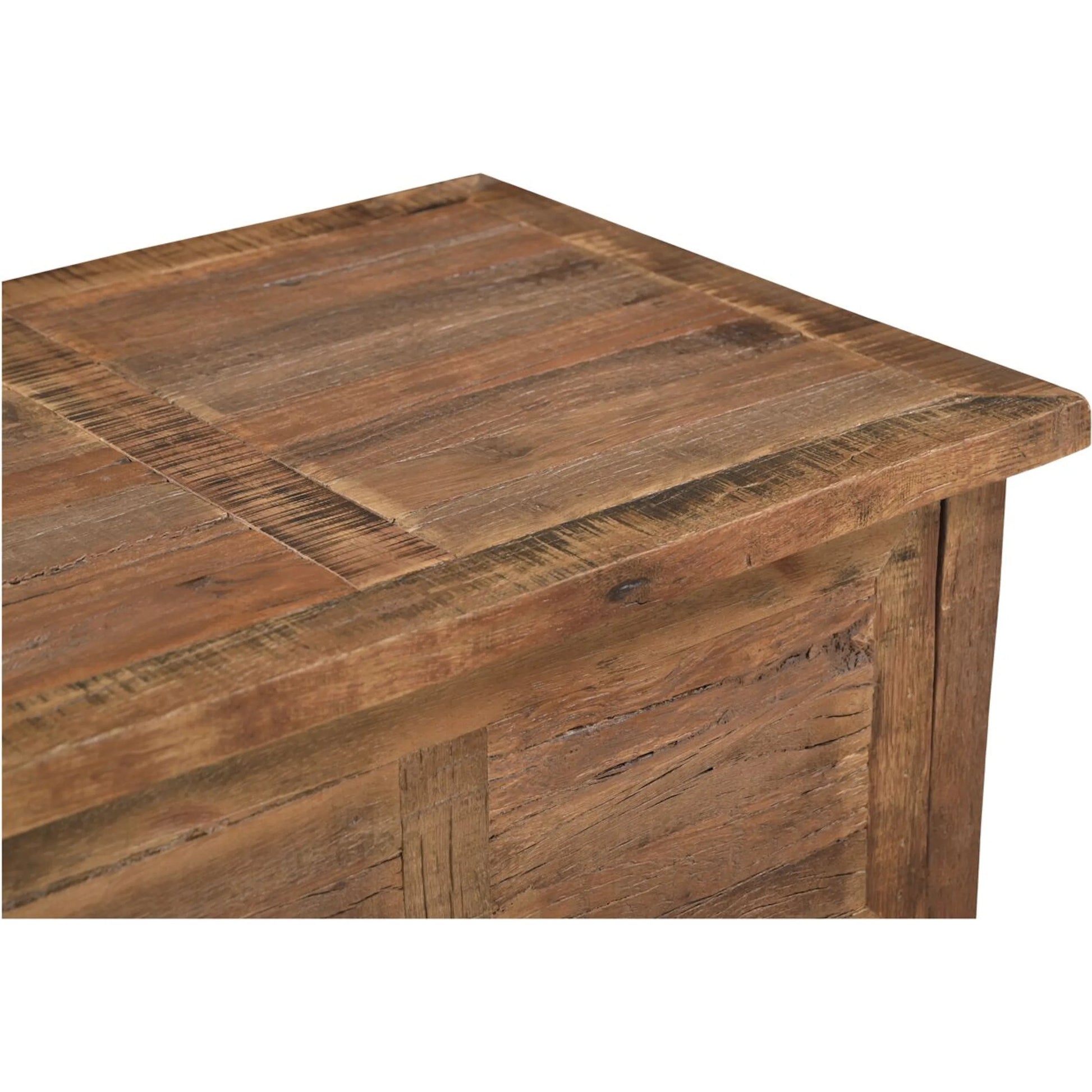 Augusta Nightstand by Moe's Home Collection in brown. Made from reclaimed wood, railway sleeper in a unique style.