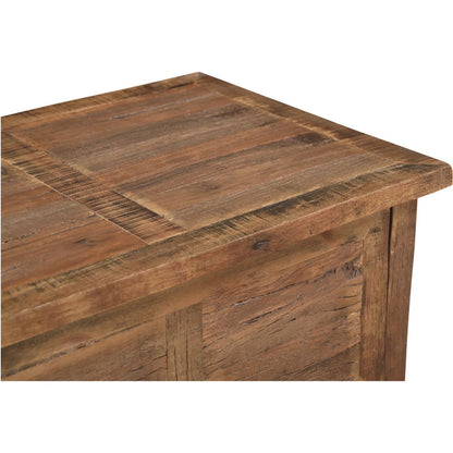 Augusta Nightstand by Moe's Home Collection in brown. Made from reclaimed wood, railway sleeper in a unique style.