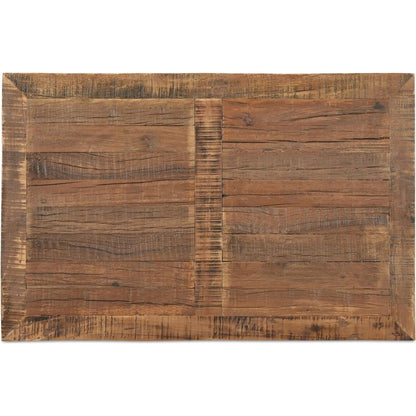 Augusta Nightstand by Moe's Home Collection in brown. Made from reclaimed wood, railway sleeper in a unique style.