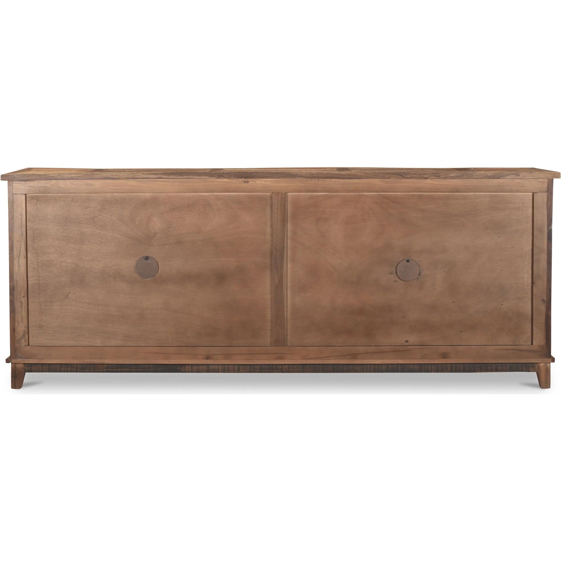 Augusta Sideboard by Moe's Home Collection in brown. Made from reclaimed wood, railway sleeper in a unique style.