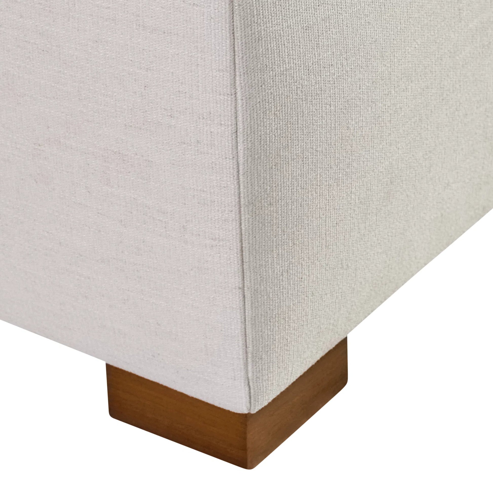Loft Mason Panel Bed by Bernhardt in beige, tan. Made from fabric, wood in a unique style.