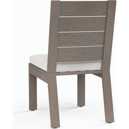 Laguna Outdoor Dining Chair by Sunset West in browns. Made from aluminum in a modern style.