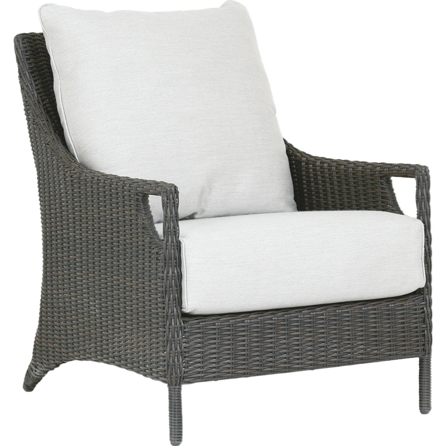 001 SI-2166803 | Primary Silo | Ibiza Outdoor Club Chair by Sunset West in carbon. Made from resin wicker in a modern style.