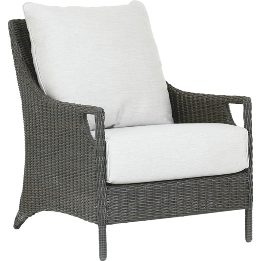 Ibiza Outdoor Club Chair by Sunset West. Made from resin wicker in a modern style.