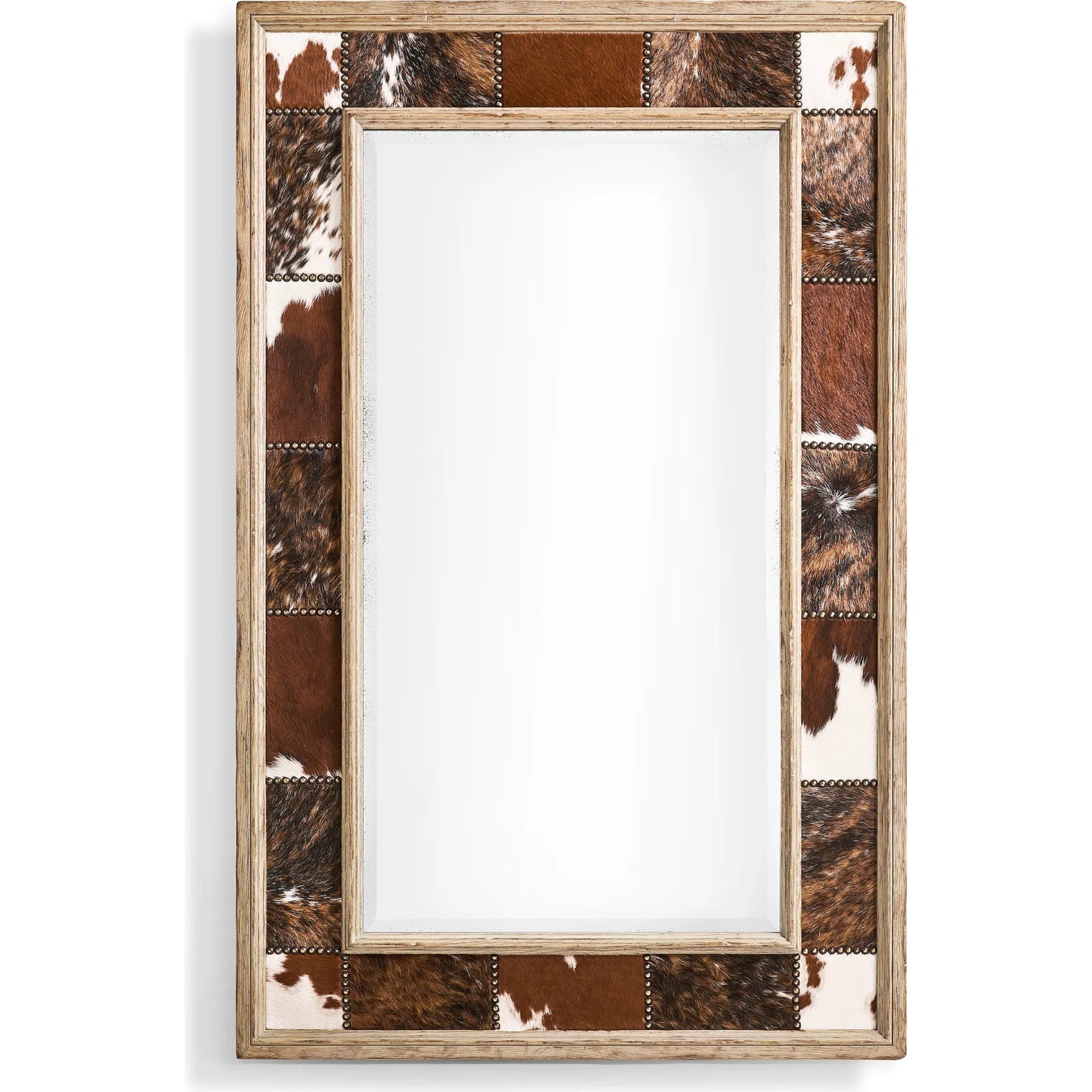 001 SI-2462615 | Primary Silo | Sagehill Rectangular Hide Mirror by Jonathan Charles in timberon grey oak. Made from oak in a cottage & farmhouse style.