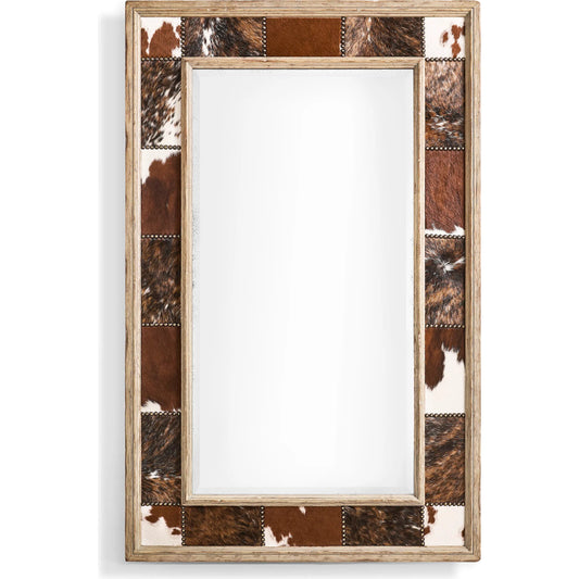 Sagehill Rectangular Hide Mirror by Jonathan Charles in timberon grey oak. Made from oak in a cottage & farmhouse style.