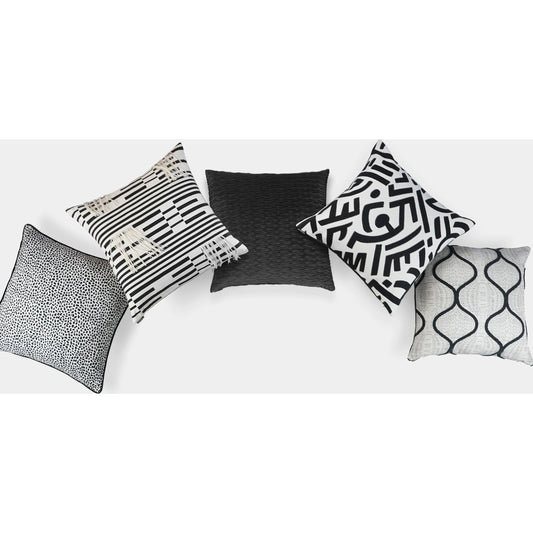 Hopper Pillow by DV Kap Home in black, white. Made from unique in a modern style.