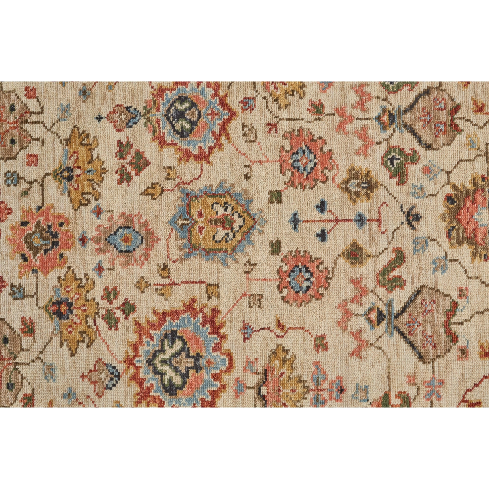 Carrington Traditional Oriental Rug - 6805F by Feizy in ivory, red, blue. Made from wool in a unique style.