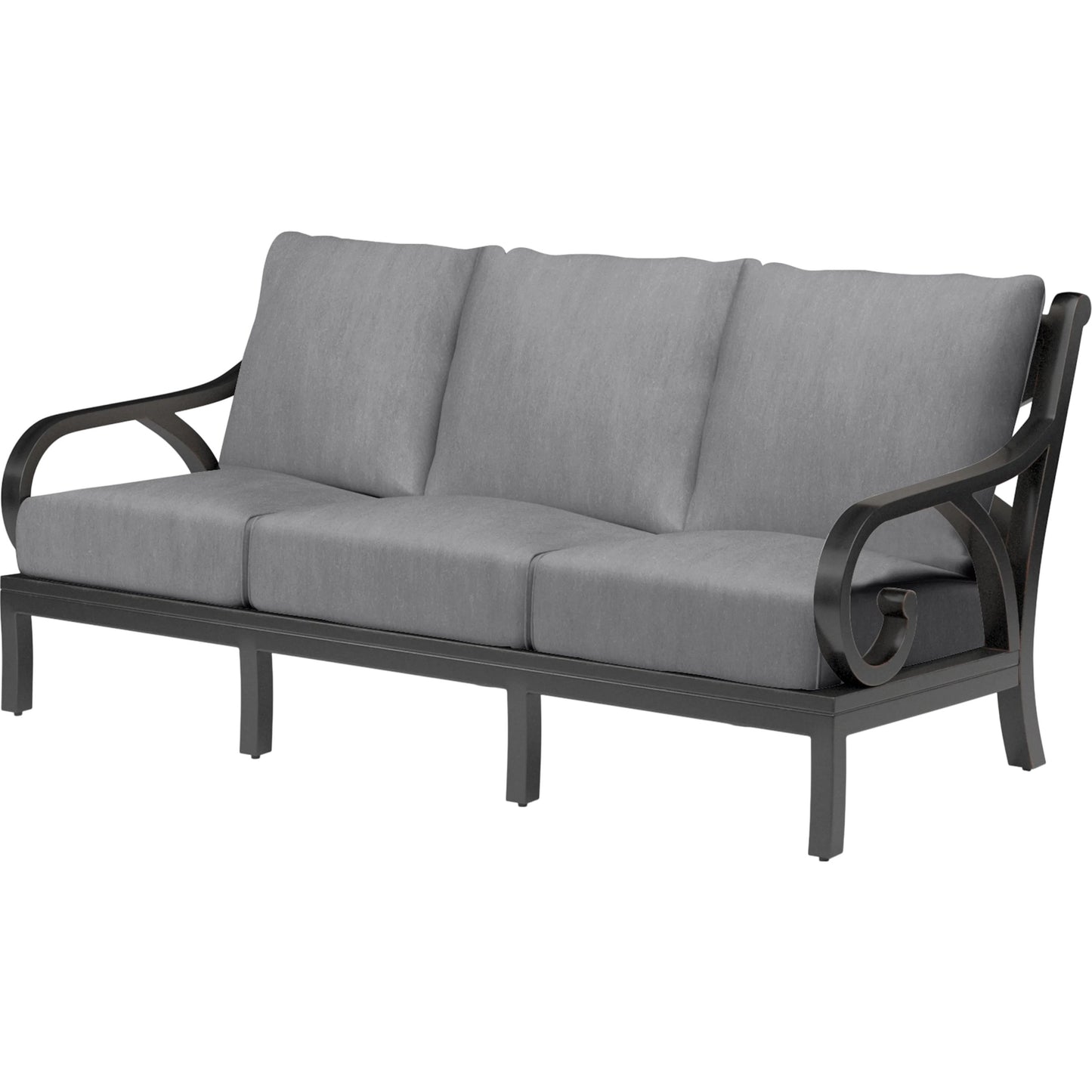 012 SI-2513649 | Primary Silo | Monterey Outdoor Sofa by Sunset West in browns. Made from aluminum in a cottage & farmhouse style.